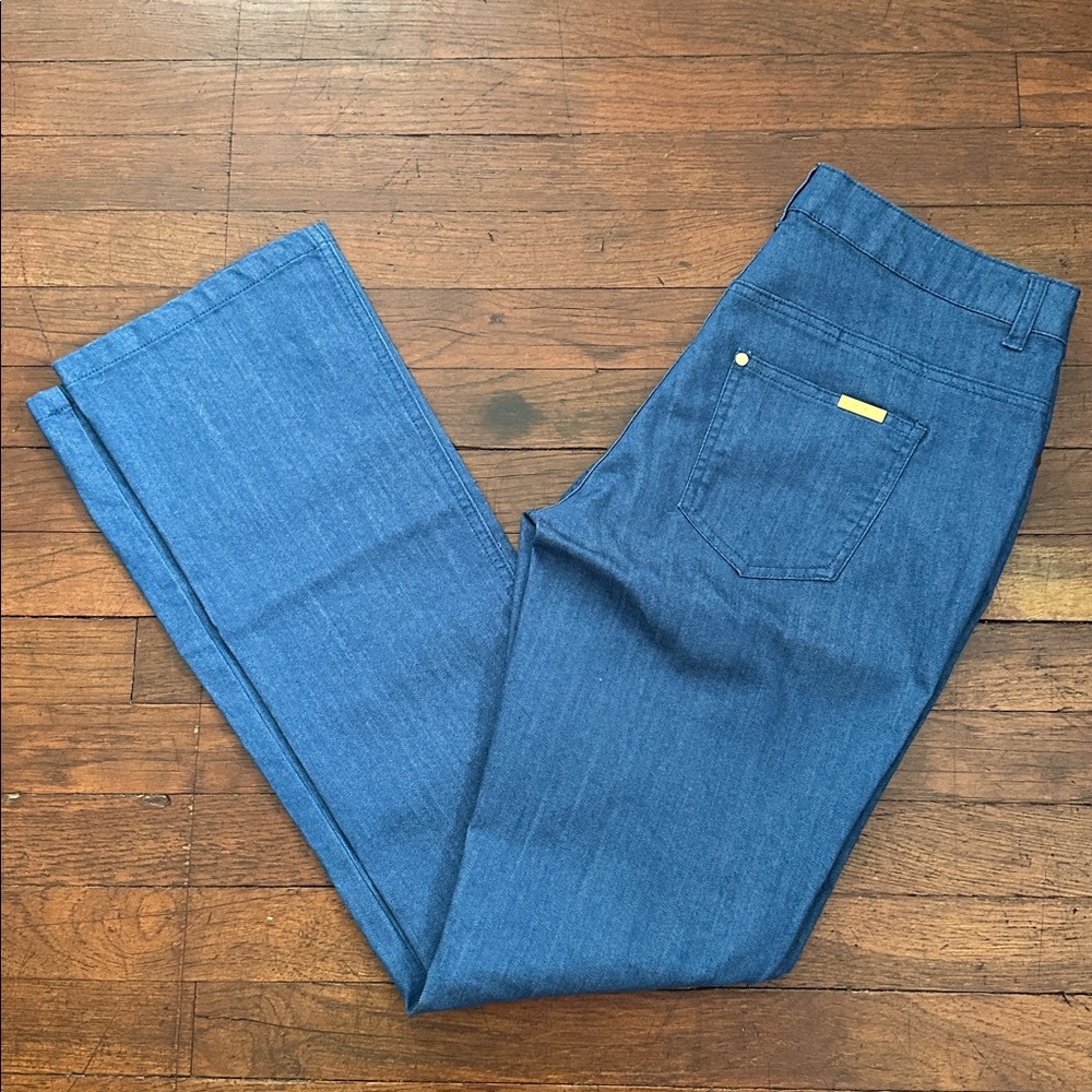 IMAN Vibrant Blue Straight Leg Jeans